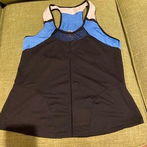 Lucky In Love racer back tennis tank